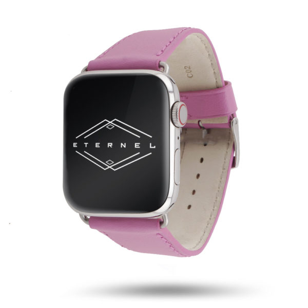 Apple Watch Armband aus Rindsleder Holi rosa