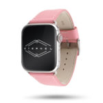 Apple Watch band in pastel pink Holi cowhide leather