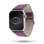 Apple Watch band in purple Holi cowhide leather