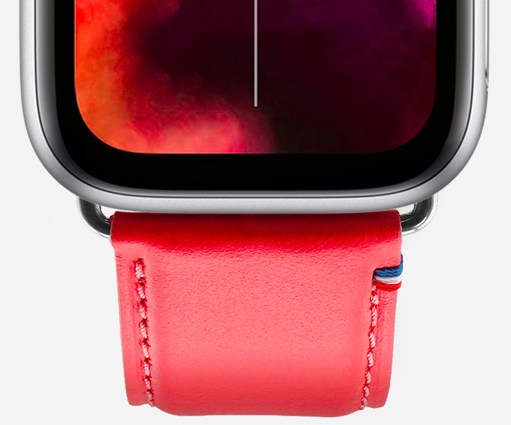 Aquarelle - Bracelet Apple Watch petite taille cuir Made in France -  Band-Band